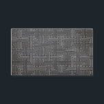 MAZE DRAWING in WHITE on BLACK CHALKBOARD Business Card<br><div class="desc">This modern,  designer business card template has a hand-drawn white maze outline on black chalkboard on the front to use as a conversation or introduction piece. Your name and info are classically displayed on the back. Perfect personal branding business card for unique individuals! © 1201AM CREATIVE,  LLC</div>
