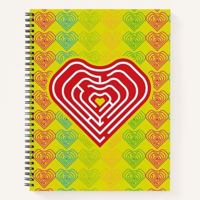 MAZE LOVE HEART BY MASANSER PIXELAT NOTEBOOK (Front)