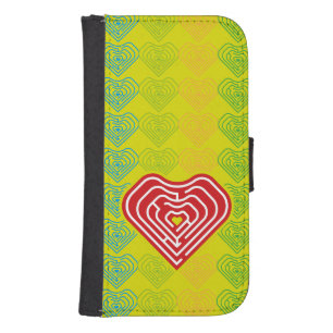 MAZE LOVE HEART BY MASANSER PIXELAT GALAXY S4 WALLET CASE