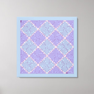 Maze Patchwork Canvas Print