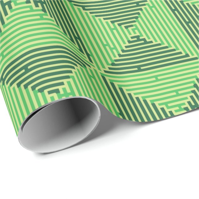 Maze Patchwork Canvas Print Wrapping Paper (Roll Corner)