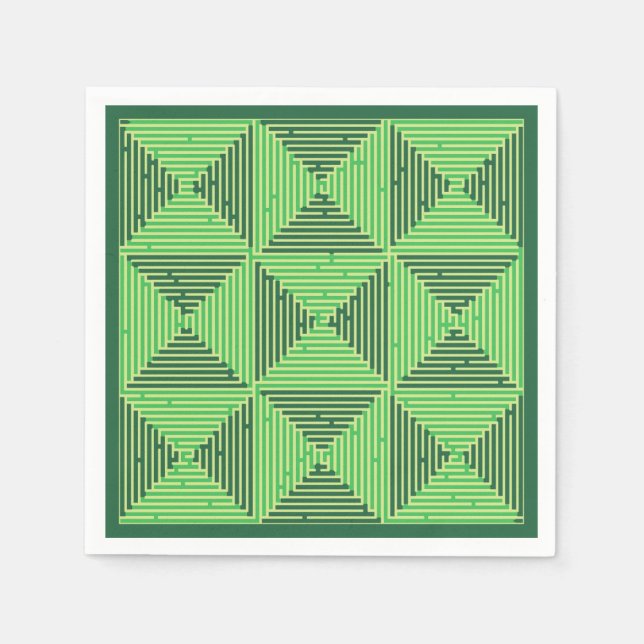 Maze Patchwork Napkins (Front)