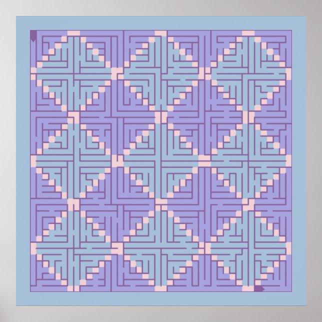 Maze Patchwork Poster (Front)