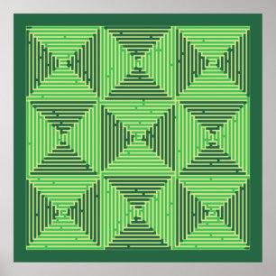 Maze Patchwork Poster