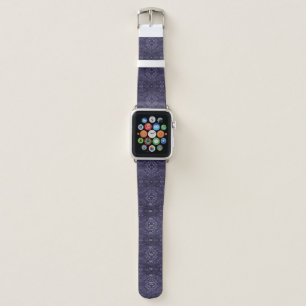 Maze Purple Abstract Alcohol Ink Art Apple Watch Band