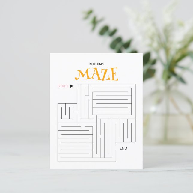 Maze Puzzle #JKN-MA02 (Standing Front)