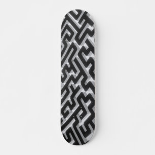 Maze Silver Black Skateboard