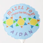 Mazel Tov Bar Mitzvah balloon<br><div class="desc">Mazel Tov  bar mitzvah balloon customize it with your name,  designed by DatesduJour</div>