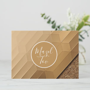 Mazel Tov Card, Modern Elegant, Jewish Congratulat Invitation