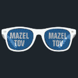 MAZEL TOV funny party shades for bar mitzvah<br><div class="desc">MAZEL TOV funny party shades for bat or bar mitzvah, jewish wedding celebration, birthday etc. Cool geeky sunglasses with humorous quote or custom hebrew expression for men, women and kids. Fun props for birthday, graduation, bachelor or bachelorette, wedding, retirement, house party, boys night out, girls night out, holiday trip, corporate...</div>