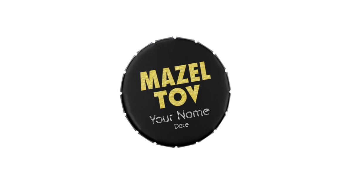 Personalized Mazel Tov Mint Tins