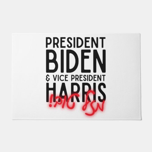 Mazel Tov President Biden  VP Harris Doormat