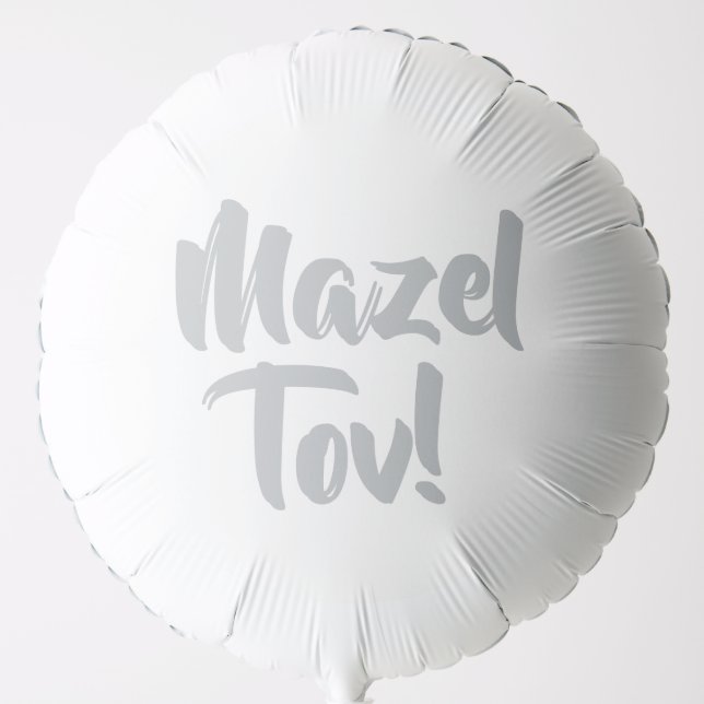  Mazel Tov silver Balloon (Front)