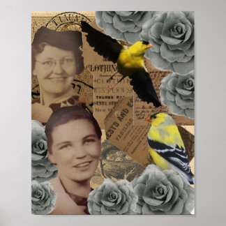 Mazie and Lessie Collage Poster