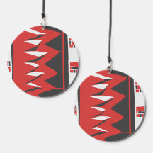 Mazipoodles Afrofuturist Pattern - Scarlet Gray