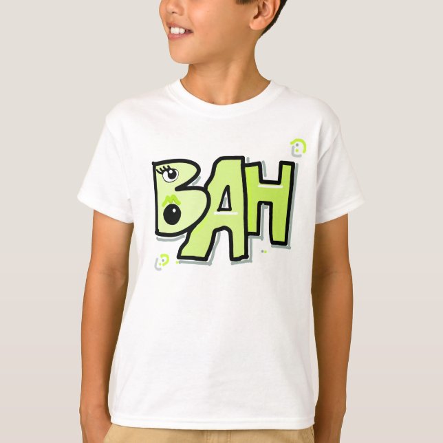Mazipoodles Bah Humbug 3D Lime T-Shirt (Front)
