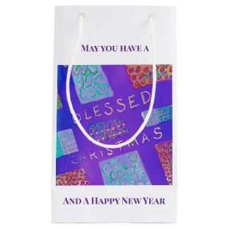 MAZIPOODLES Blessed Christmas Small Gift Bag