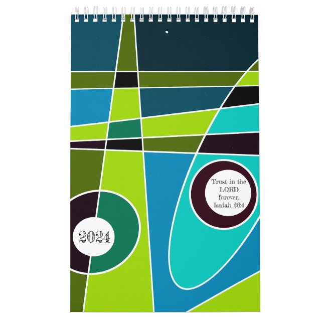 Mazipoodles Calendar Abstract Surfing 2024 (Cover)