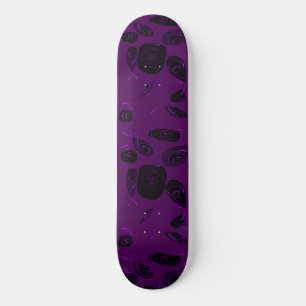 Mazipoodles Fish Roses Violet Black  Skateboard