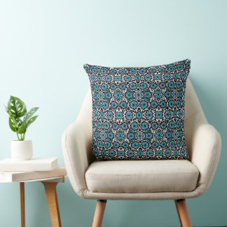 MAZIPOODLES Floral Fireworks Pattern 111 Throw Pillow