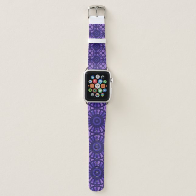 Mazipoodles Kaleidoscope S - Indigo Lavender  Apple Watch Band (Front)