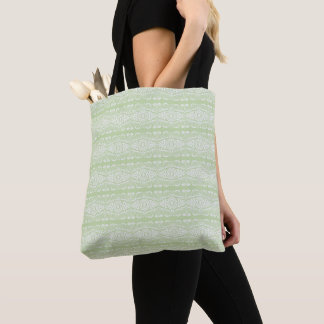 Mazipoodles Kente Savannah Sunshine - Mint White Tote Bag