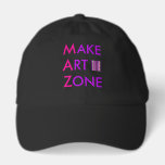 MAZIPOODLES Make Art Zone Pink Purple 1 Hat