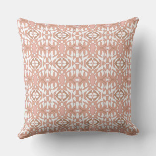 Mazipoodles Neuro Art - White Coral Throw Pillow