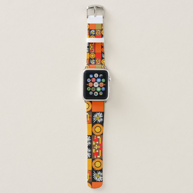 Mazipoodles Patchwork Quilt 1 Apple Watch Band (Front)