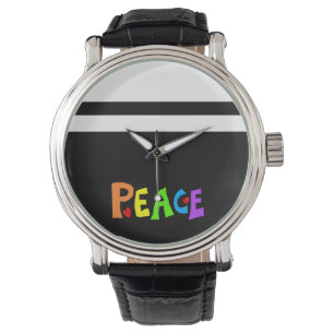 MAZIPOODLES Peace Rainbow 3 Watch