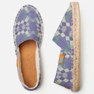 Mazipoodles Square Pixel Clusters - Dusty Lavender Espadrilles