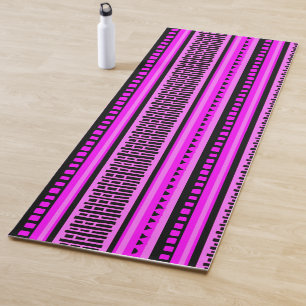 MAZIPOODLES Striped Ribbed Knitting Pattern 001 B Yoga Mat