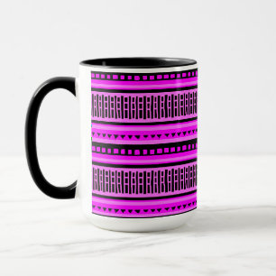 MAZIPOODLES Striped Ribbed Knitting Pattern 002 B  Mug