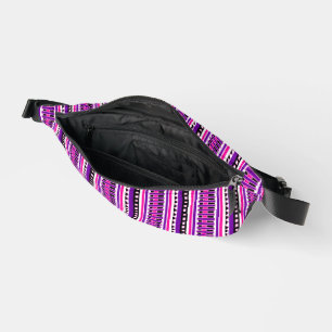 MAZIPOODLES Striped Ribbed Knitting Pattern 194 Fanny Pack