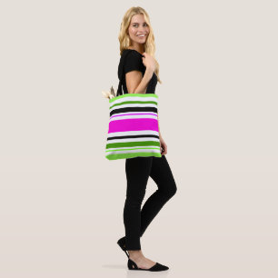 MAZIPOODLES Stripes Spaghetti 153 Tote Bag