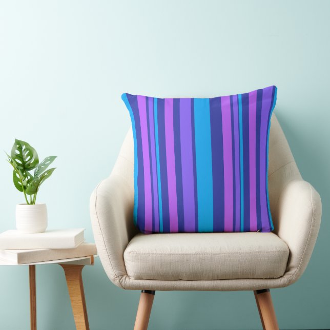 MAZIPOODLES Stripes Spaghetti 32 Throw Pillow (Chair)