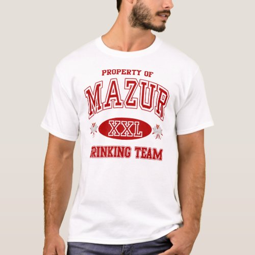 Mazur Polish Drinking Team T_Shirt