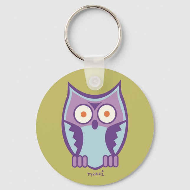 MAZZI the KING OWL Keychain (Front)