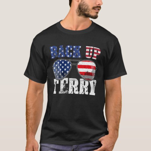 Mb35 Back Up Terry Put In Reverse 4Th July Firewor T_Shirt
