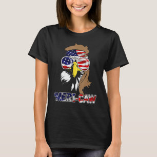 Mb35 Mullet Eagle Meri-Caw 4th Of July Independenc T-Shirt