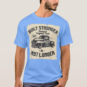 mb 2016 Vintage Truck Birthday Built Stronger To L T-Shirt