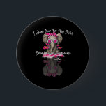 Mb I Wear Pink For My Sister Elephant Breast Cance Button<br><div class="desc">Mb I Wear Pink For My Sister Elephant Breast Cancer</div>