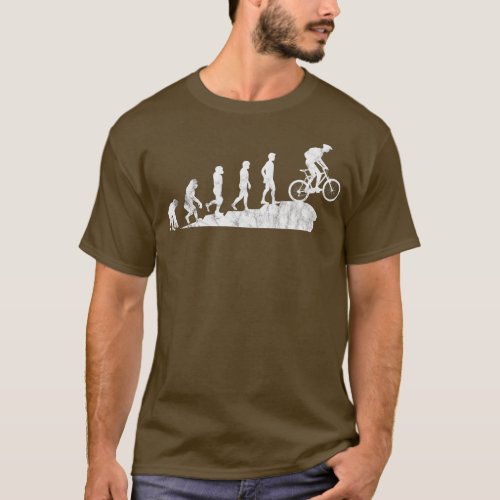 MB Mountain Bike Evolution Funny Biker Cyclist Bic T_Shirt