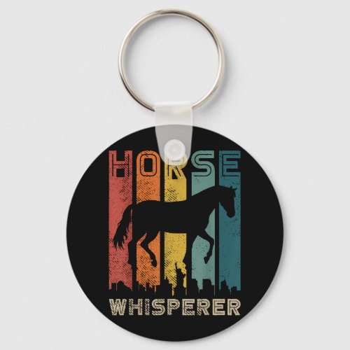 mb Vintage Horse Whisperer Funny Animal Raising Lo Keychain