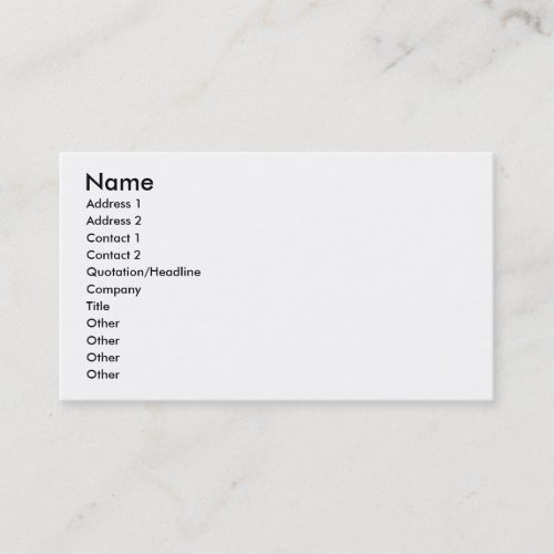 MBAing Daisies Business Card