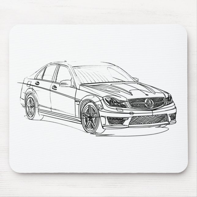 MBAMG C63 Sedan2 2012 Mouse Pad (Front)