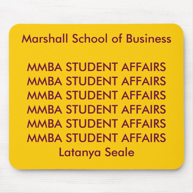 MBASTUDENTAFFIRS MOUSEPAD (Front)