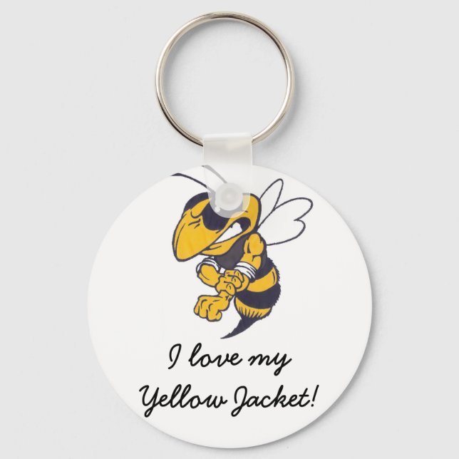 Mbrfl Yellow Jackets Under 10 Keychain (Front)