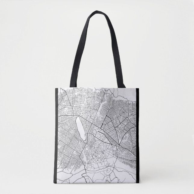 Mbuji-Mayi Democratic Republic of the Congo Map Tote Bag (Front)