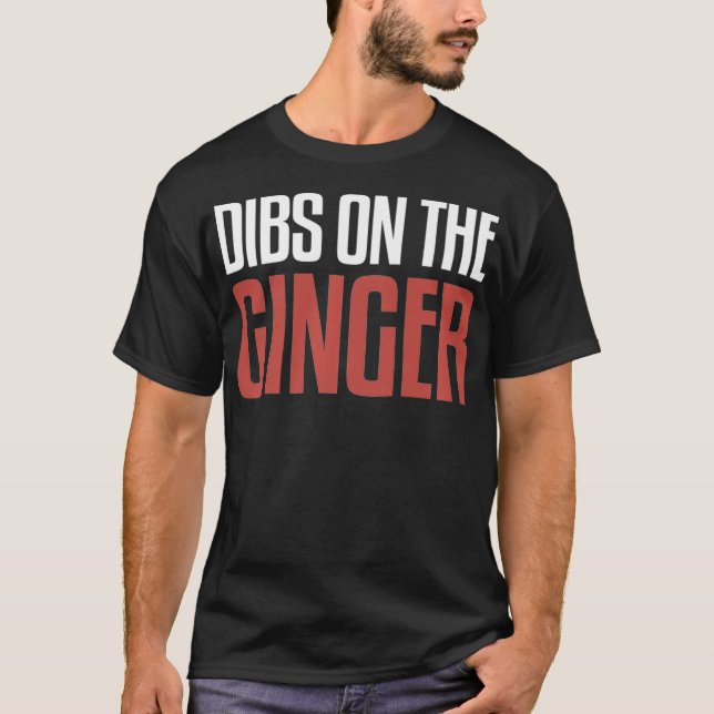 MC1R Dibs On The Ginger Funny Redhead Premium  T-Shirt (Front)